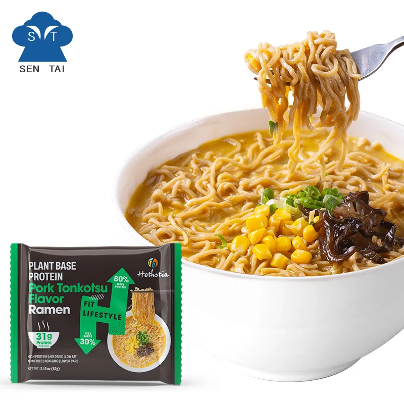 Plant Based Pasta 31g Protein Low Carb High Fiber Keto Friendly Vegan Non-GMO Instant Ramen