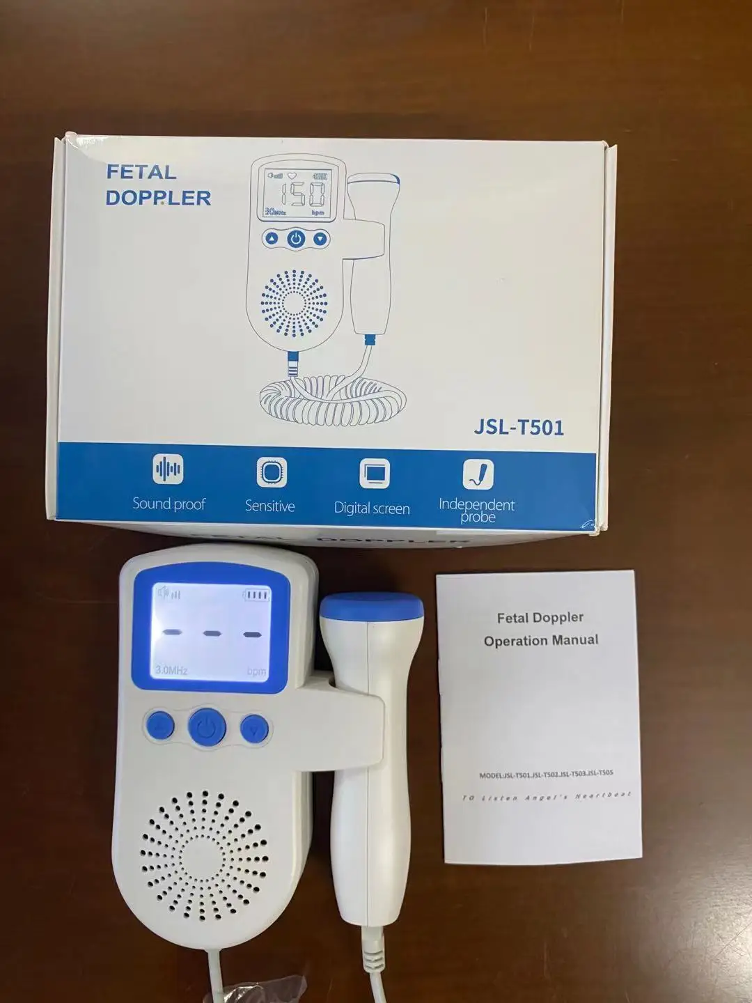  3.0MHz cheap price home used ultrasound machine portable Baby Health monitor Doppler