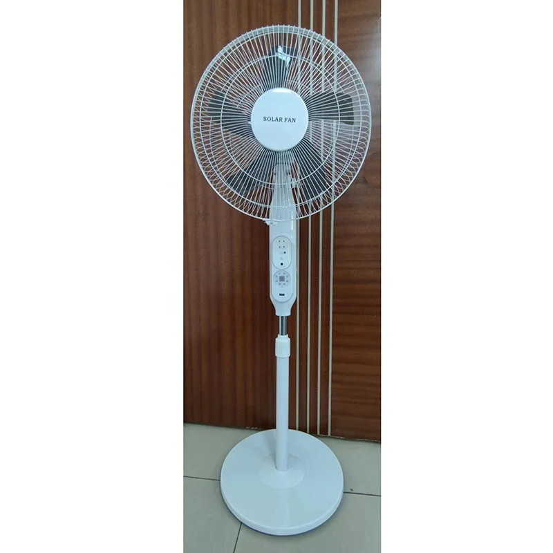 Factory Direct Sales 16 Inch 18 Inch Rechargeable Solar Dc Powered Electric Stand Pedestal Fan
