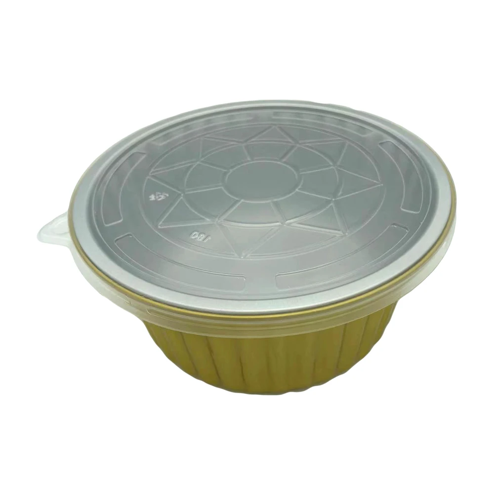 Easy-Use High Sealing Aluminium Foil Food Container With Clear Lid for Home/Outdoor