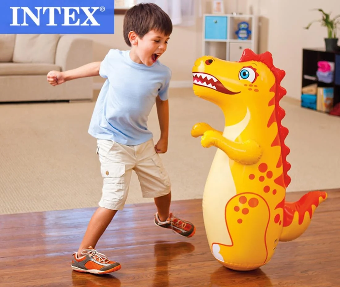 Intex 44669 Adult Punching Dummy PVC Inflatable 3-D Bop Bag Animal design Bop Bags