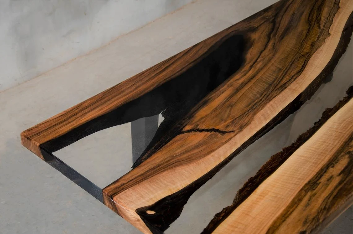 High Quality Epoxy Resin Dining Table New Design Luxury Nordic Simple Tea Table Steady Large Board Tea Table