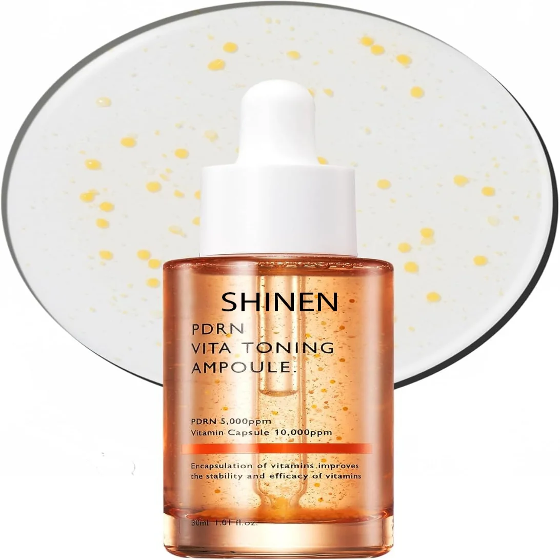 Private Label Allantoin Peptide Brightening Boost Collagen PDRN Vita Toning Ampule Capsule Serum For Face