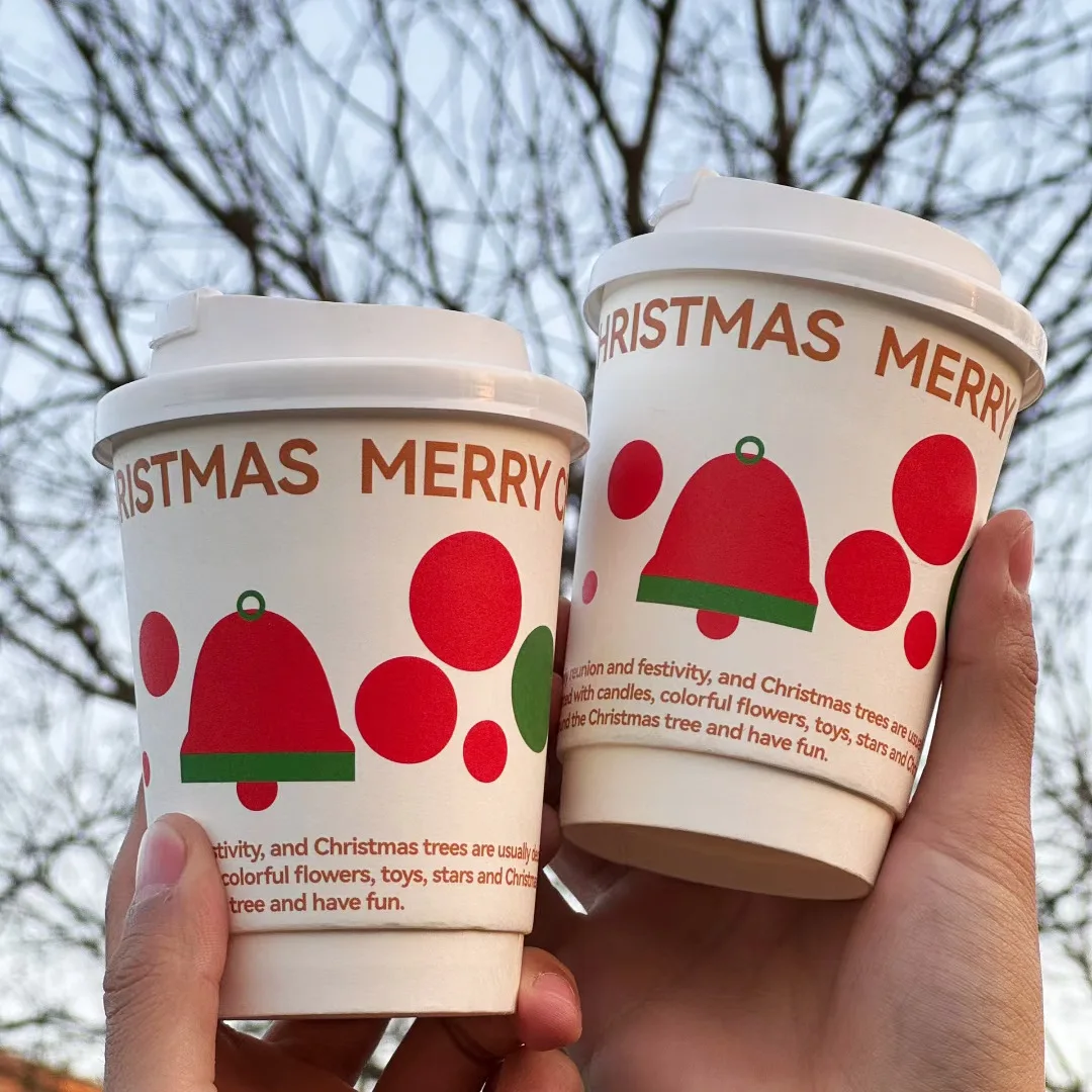 Custom Design Made Manufacturer Compostable 8Oz Single Wall Coffee Coke Paper Cup