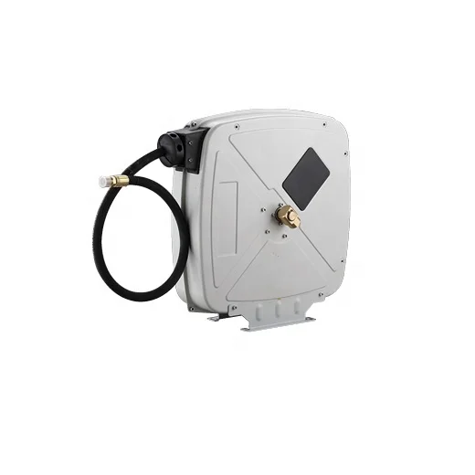 Closed Fuel hose reel 15m 1/4 or 3/8 inch spring rewind retractable hose reel