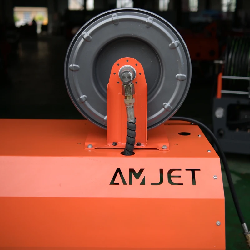 AMJET200BAR 40-Фунтовый пульт дистанционного управления электрический аппарат для очистки канализации высокого давления мобильный