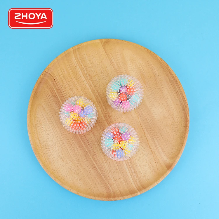 Wholesale High Quality Rainbow Dna Squeeze Toys Tpr Ball Stress Relief Toys Ball Fidget Toys For Kids