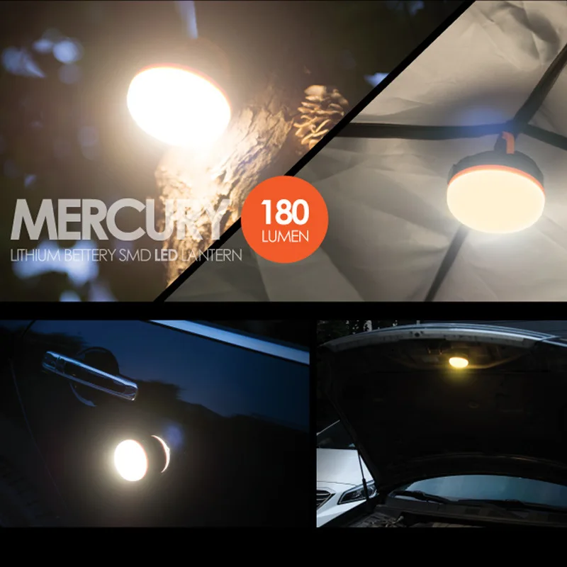 Mini Hanging Tent Lantern Outdoor Tent Light Hanging Camping Lamp USB Rechargeable Waterproof Lamp