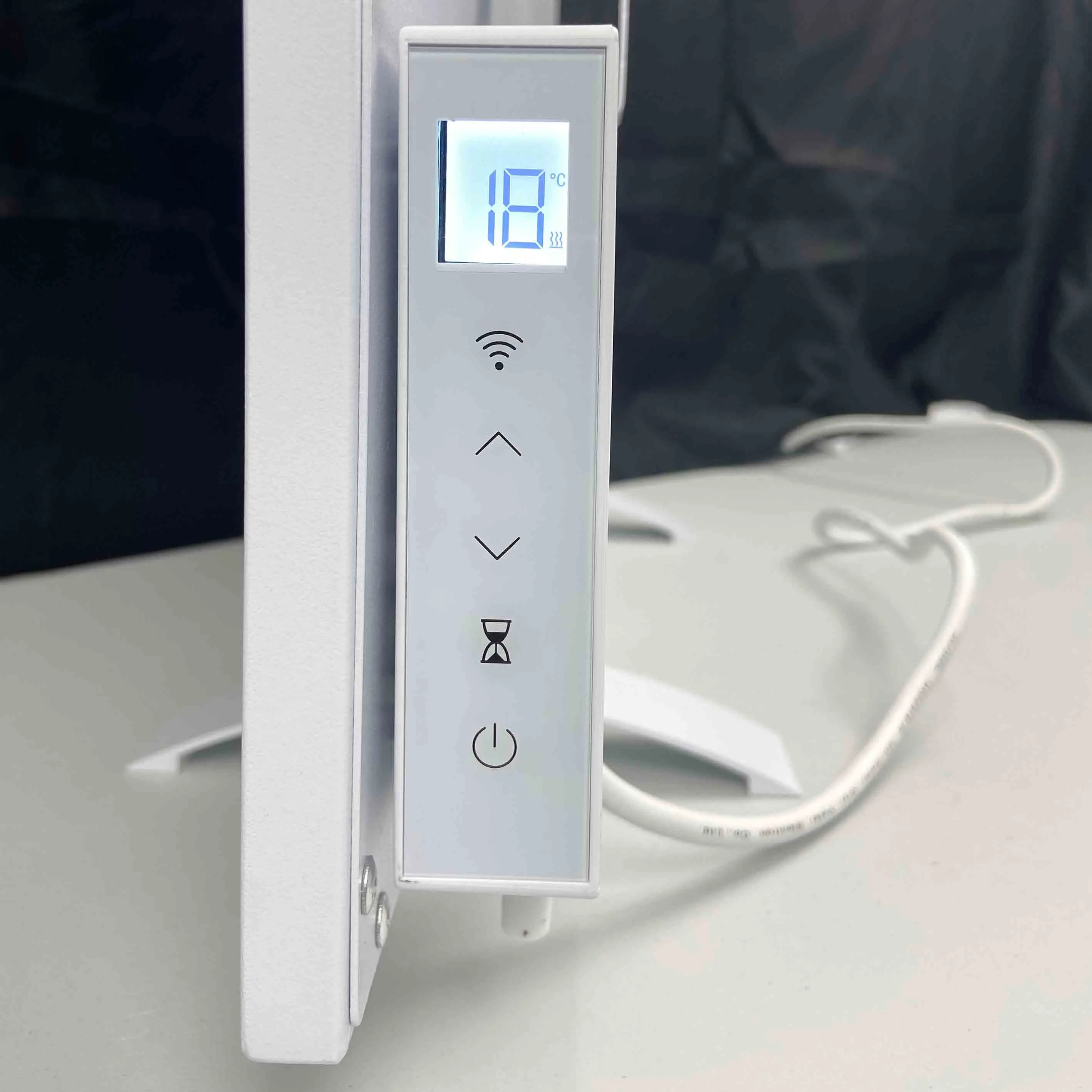 Интеллектуальный нагреватель низкой мощности радиационная панель с Wi-Fi термостатом алюминиевая рама углеродный кристалл Электрический муравей 350 Вт ACB IP 24