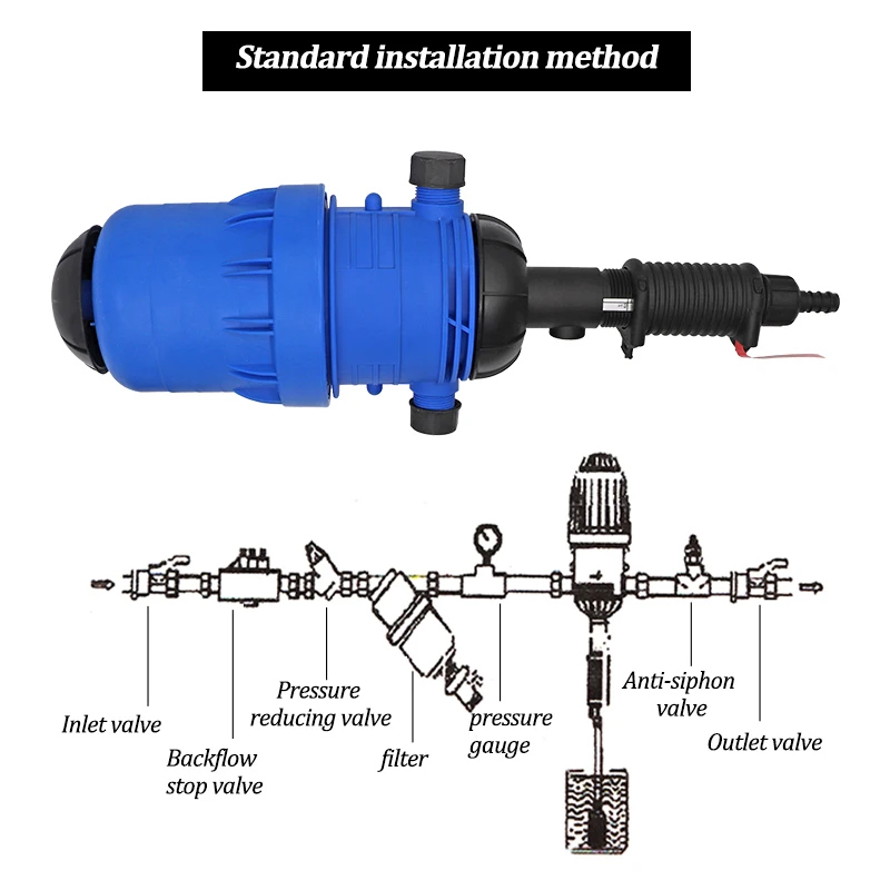 Agriculture Irrigation Water Powered Proportional Fertilizer Dosing Pump Doser