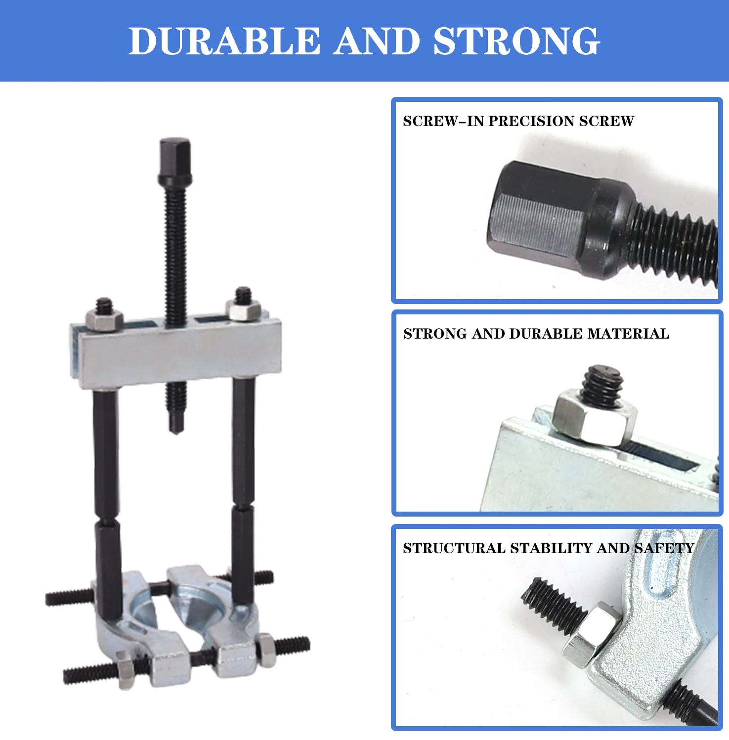 9PCS Bearing Separator Puller Set Splitter Remove Bearings Housing Kit Mini Bearing Puller Separator Tool Set