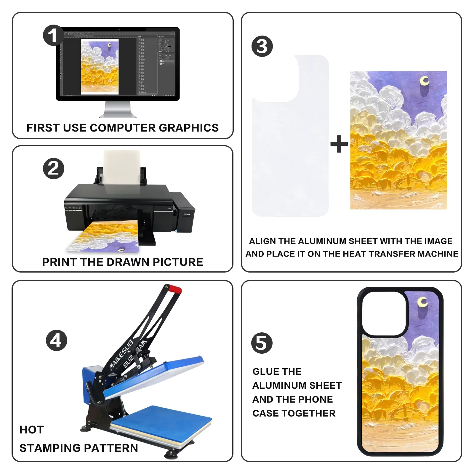 Sublimation phone case blank wholesale 2D TPU aluminum plate cell phone Case for sublimation custom printing for iphone