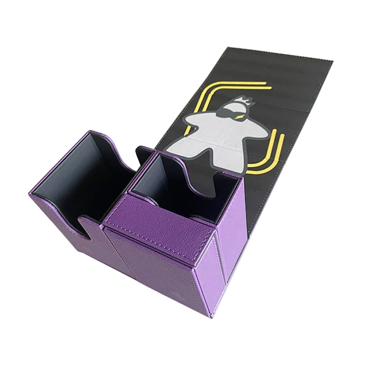 Board Game Deck Box DCG PU Leather Briefcase Trading For MTG Yugioh Card Deck Box