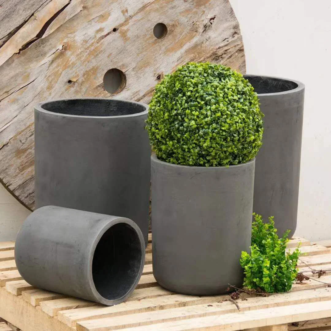 Big Flower Pot Cement Molds  Silicone Concrete Planter Mould