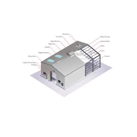Prefabricated Workshop Customized Steel Structure Building Easy Installation Prefabricated House