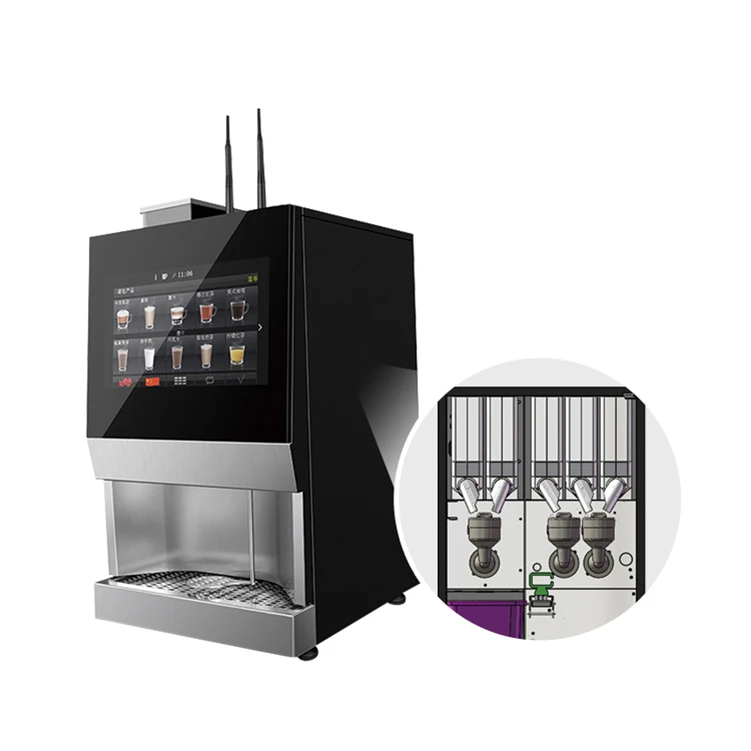 2021 Best Price Factory Automatic Instant Coffee Powder Vending Machine Coffee Making Equipment
