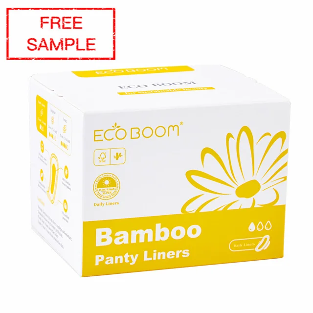 ECO BOOM sustainable ecological recycled compostable free sample disposable female distributor company menstrual pads