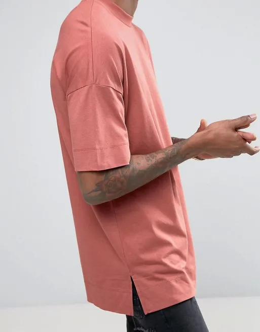 OEM Wholesale Plain Dropped Shoulder Tshirt Men Custom Own Logo Oversized Tshirt