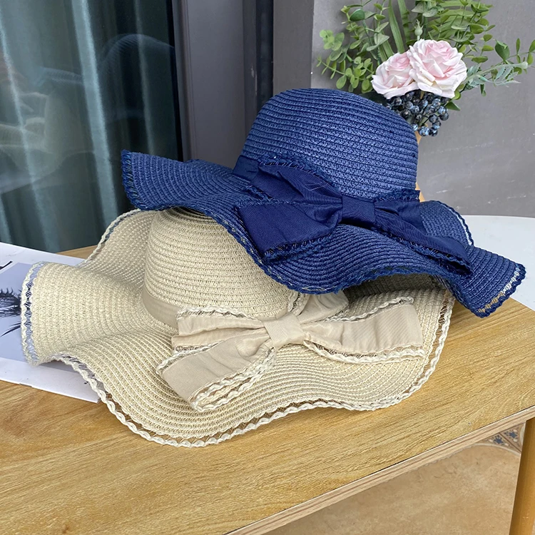 Bestella Brand Summer Lady Premium Large Brim Boho Beach Hats Professional Custom Upgraded elegant Sunshade Women Bucket Hats