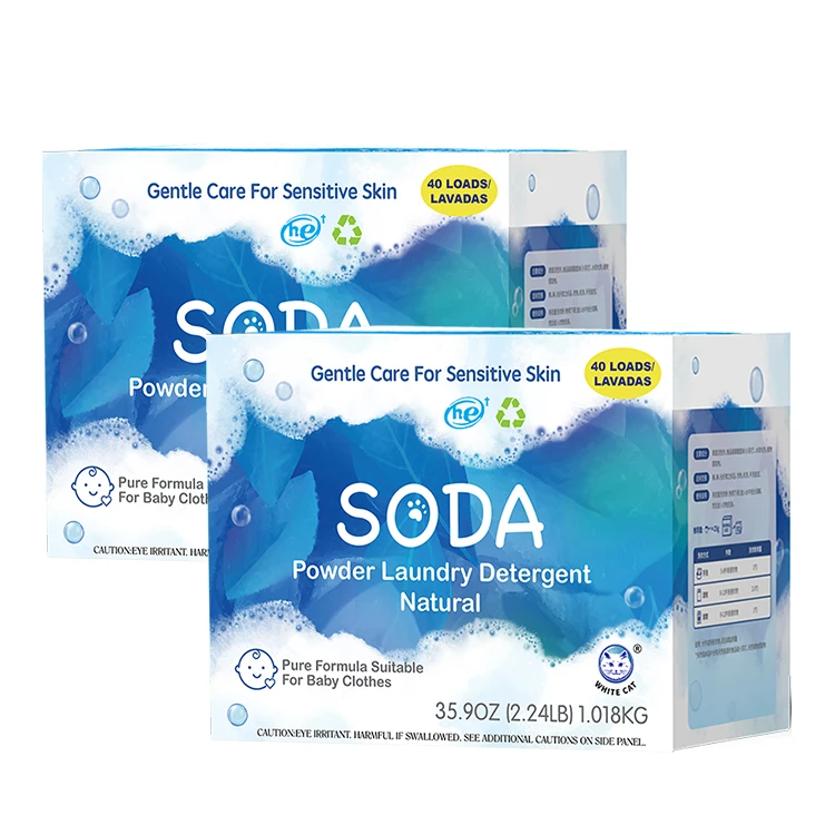 Eco-friendly Gentle Care Soda Laundry Detergent Washing