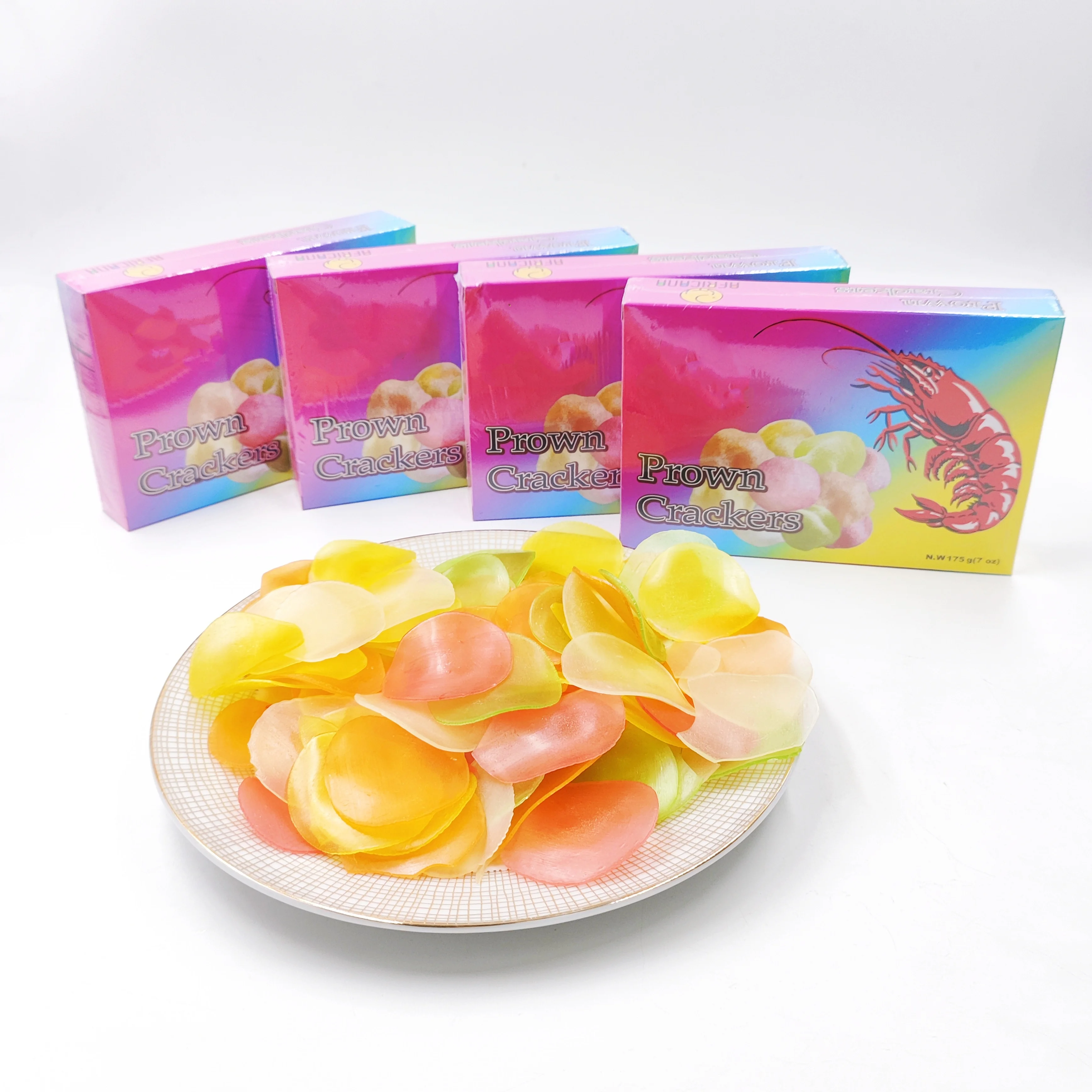 Popular Snacks Delicious Prawn Crackers Made of Seafood Shrimp Semi-Product Convenient to Cook OEM Brand