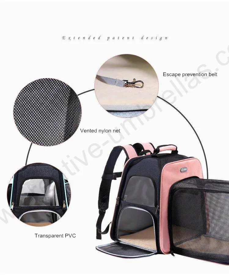 Composite 33.7L Large Capacity 10kg Bearing Transformed Adjustable Detachable Pet Trolley Bag Backpacks Leather Bags Solid
