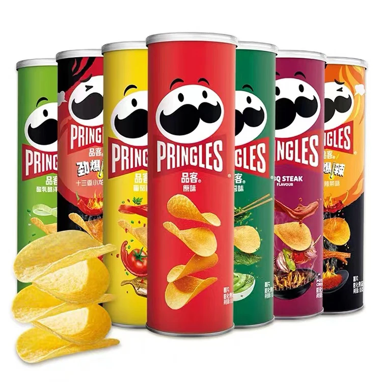 Multiple Flavors Pringles Potato Crisps Spicy Crispy Taste Chips
