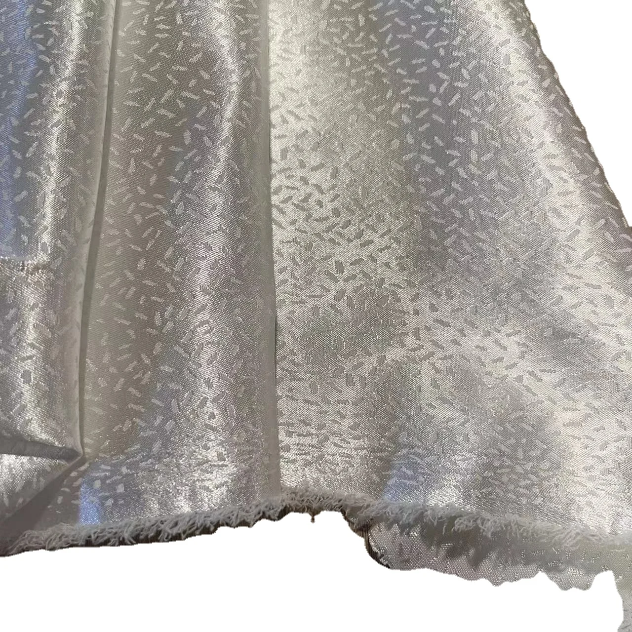 Brazil style elegant woven  jacquard floral stretch satin polyester  fabric for dress