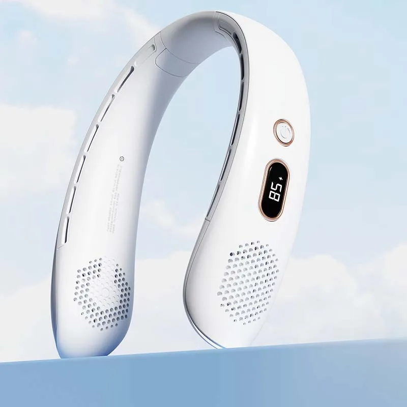 Neck Air Conditioner cool 1200mAh Portable Hanging Semiconductor Refrigerator Cooling Neck Fan