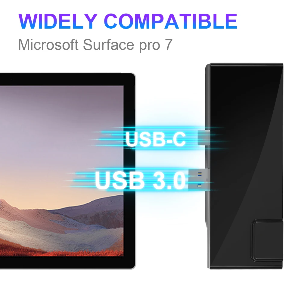 Gigabit Ethernet RJ45 Порт-2 x USB 3,0-4K HDMI - USB Type-C USB hub маориновой кард-ридер