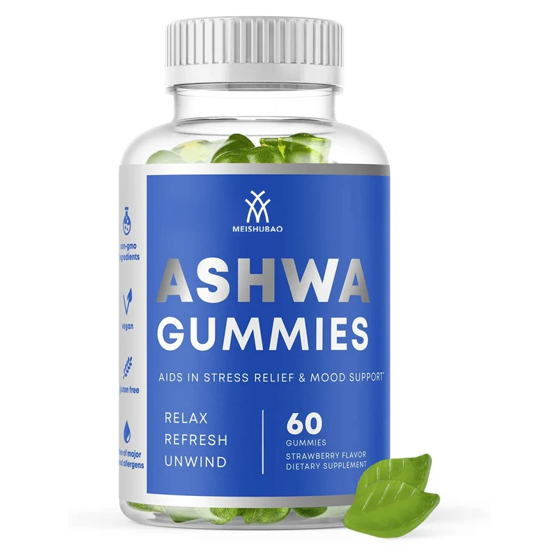 Organic Immune Support Natural Ashwagandha Gummies For Deep Relaxation And Sleep Improvement