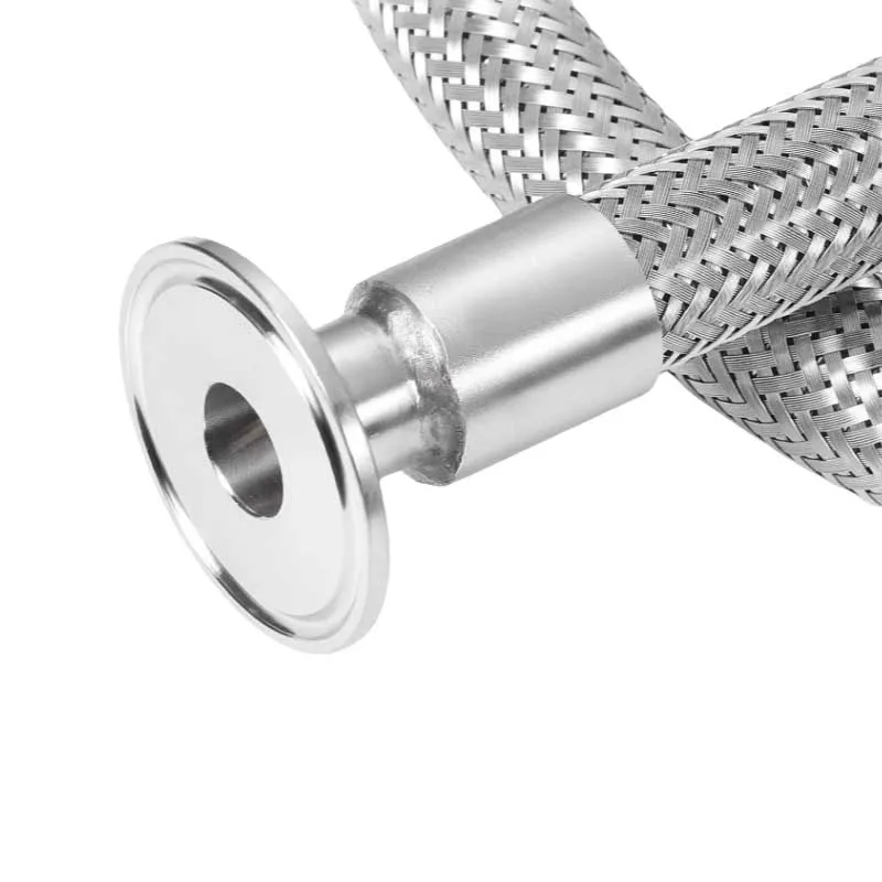 Stainless Steel Equal Sanitary Metal Corrugated Pipe with round Head Flange Connection