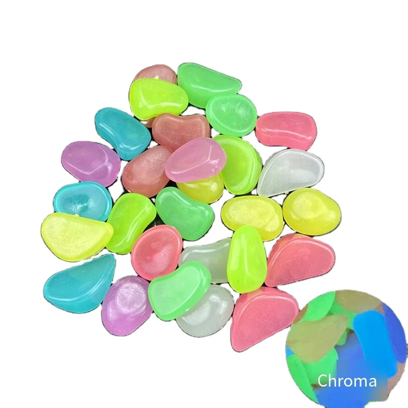 200 grains/pack 2.7 cm long life luminescent stone in dark aquarium microscopical landscape rock 3.3 g