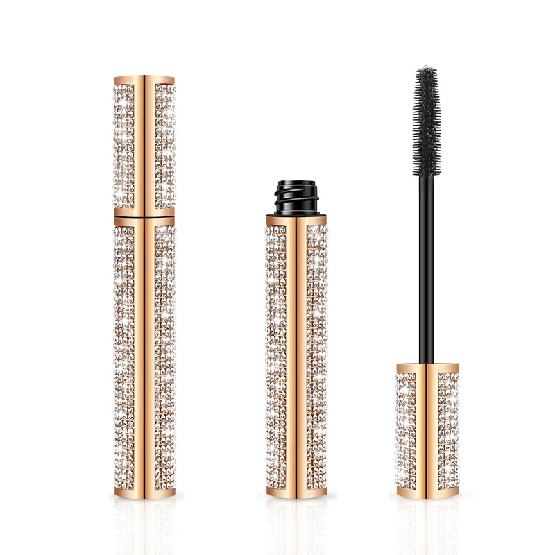 Customized golden shiny eyelash longer mascara crystal popular waterproof liquid eyeliner glue pencil