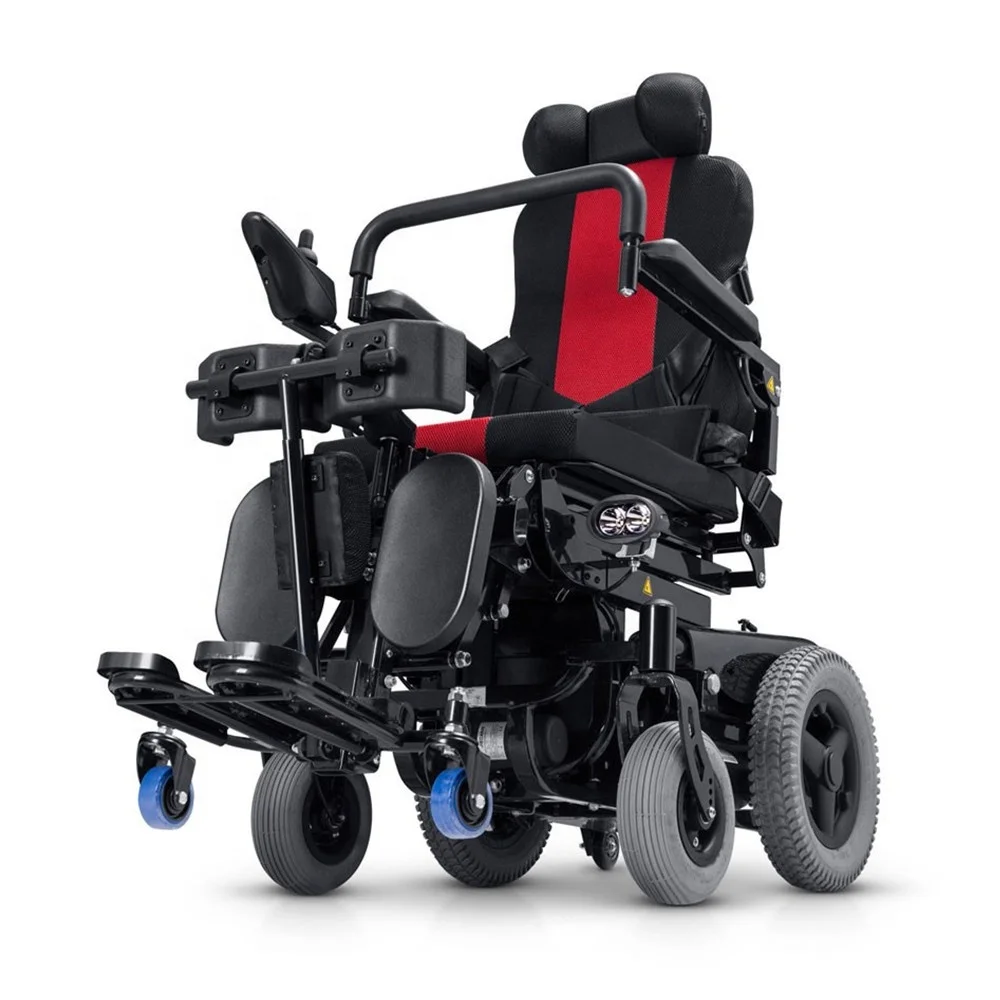 Multi function Handicapped Heavy Duty Reclining Standing Lifting Power Electric Wheelchair