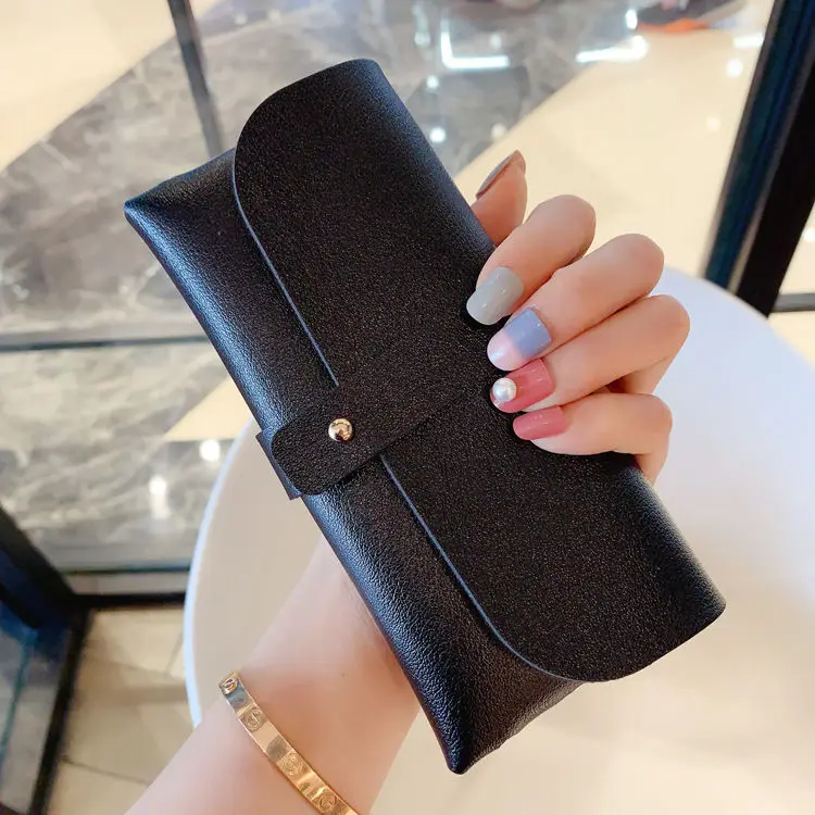 ins simple glasses case soft clutch bag Korean version student creative personality portable small fresh glasses storage bag