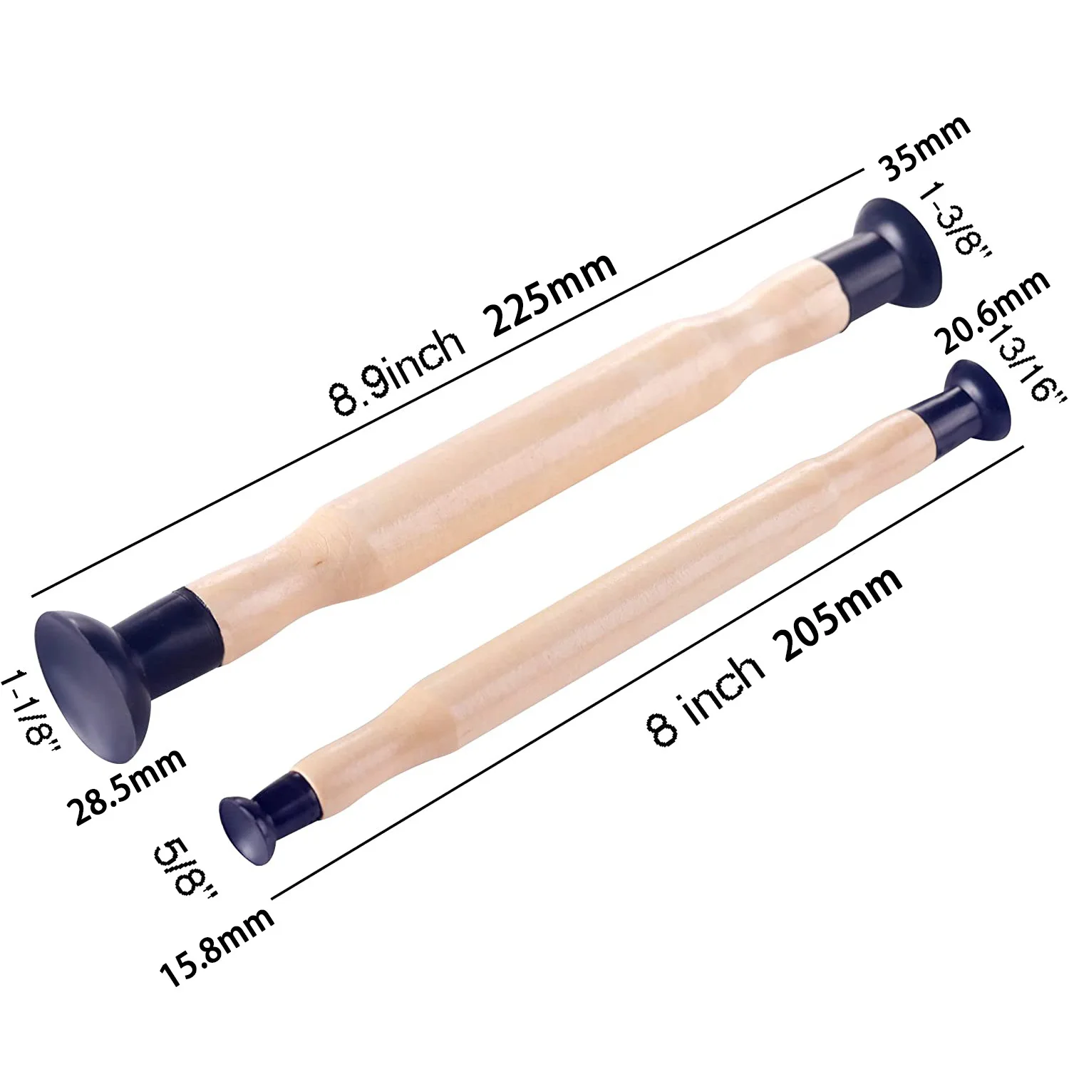 2pcs Valve Lapper Tool Set for Vehicle Oil Systems Maintenance and Repair Double Ended Valve Hand Lapping Grinding Sucker Kit