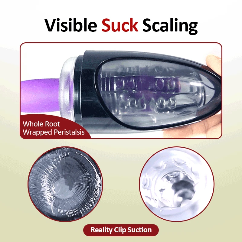 Automatic Electric Male Msturbator Cup Sex Toys Heated Penis Sucking Massager Masturbator Vibrator