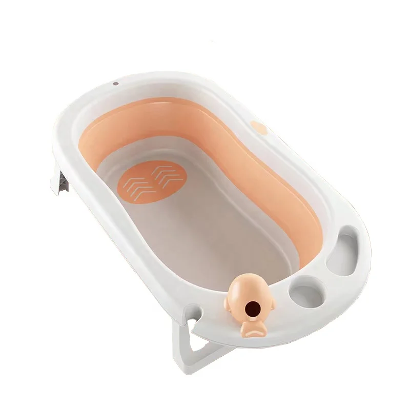buy China good quality custom folding plastic newborn infant bath tub non-slip baby bathtub shower for newborns 0-8 years old