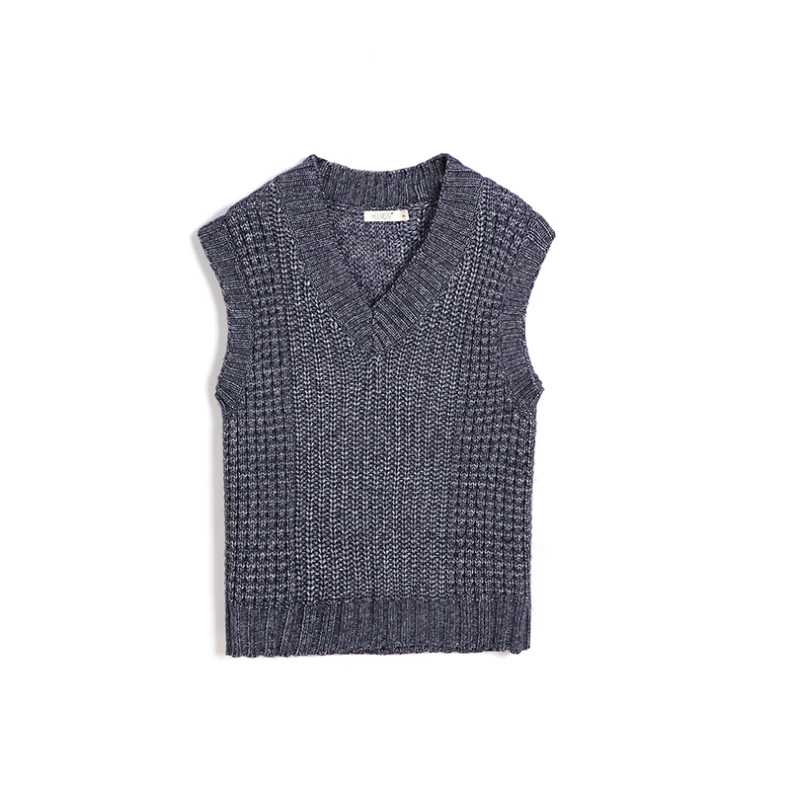 X Large Fishscale V-neck Wool Vest
