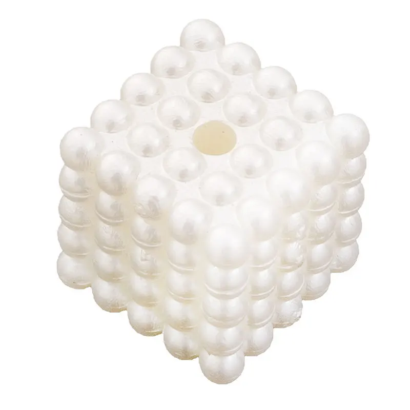 Wholesale DIY Handmade Earpiece Accessories ABS Imitation Pearl Ball Straight Hole Loose baroque pearl beads