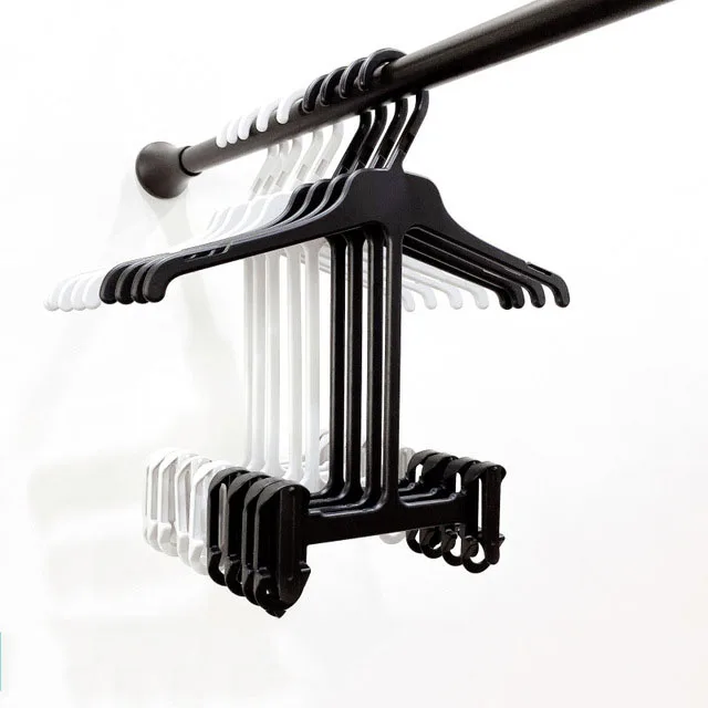 Wholesale multifunctional plastic hangers non-slip environmental protection durable display plastic hangers supermarket