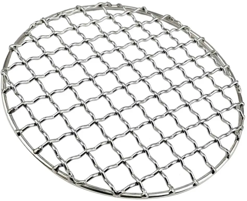 Korean barbecue rack for grilled fish and chicken stainless steel bbq grill net bbq mesh mat