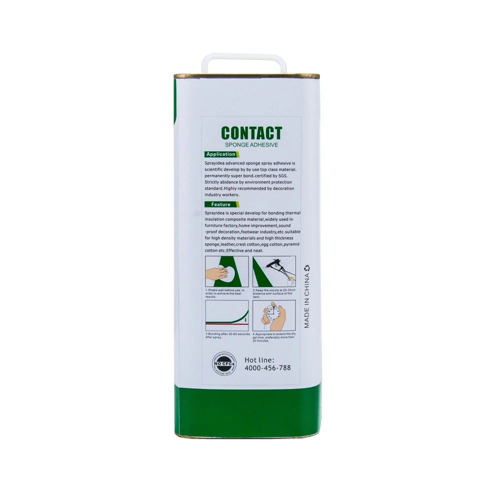 Sprayidea DY-22 foam mattress sponge rubber tiles under pressure cement shoe glue leather rubber contact adhesive