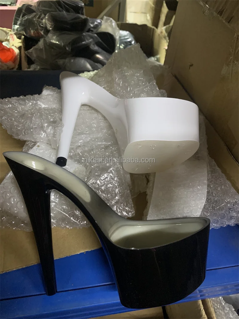 7 inch- 17cm super high heel sole  ABS material  black white red