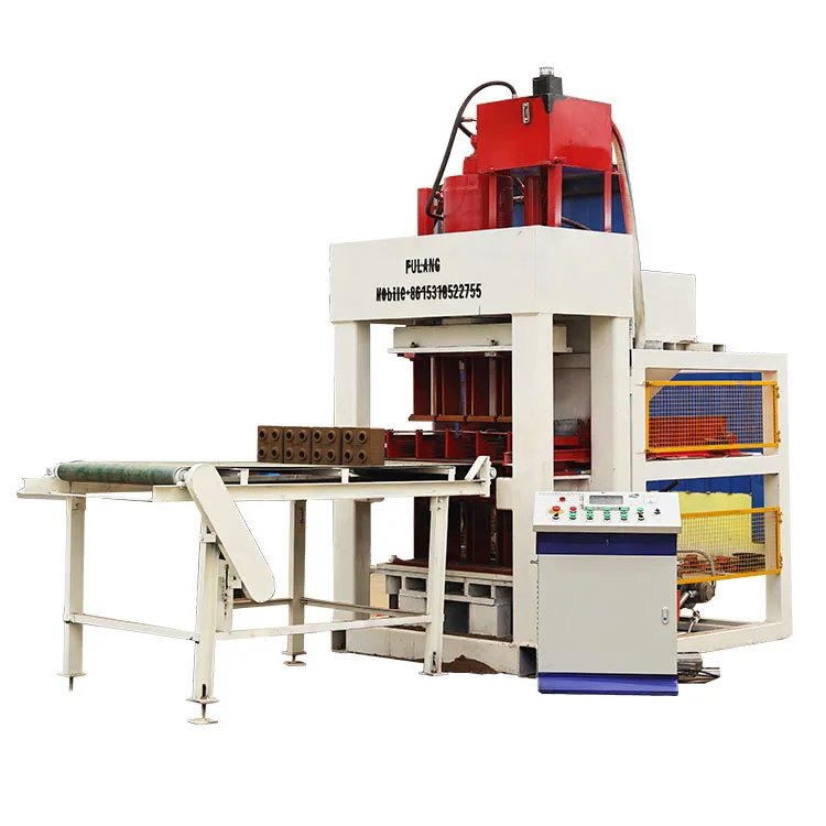 maquina para cortar ladrillos China fully automatic interlocking clay soil mud block fabrica de blocos de concreto brick machine