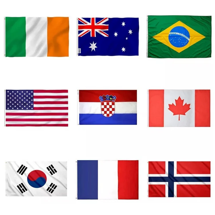 Hot sell wholesale Namibian flag 14x21cm polyester fabric holding the flag Party campaign flags
