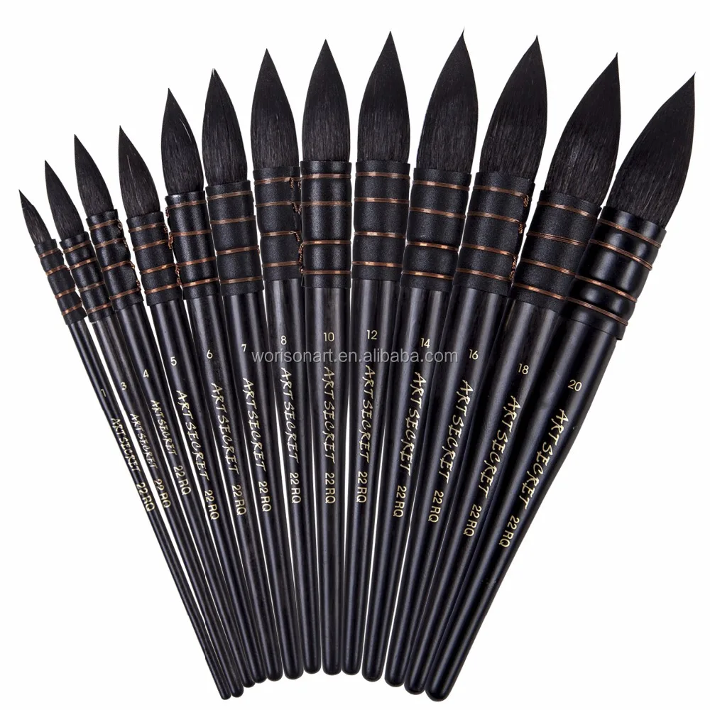 22RQ paint brushes art supplies squirrel hair watercolor artistic brush for artists painting drawing supplies