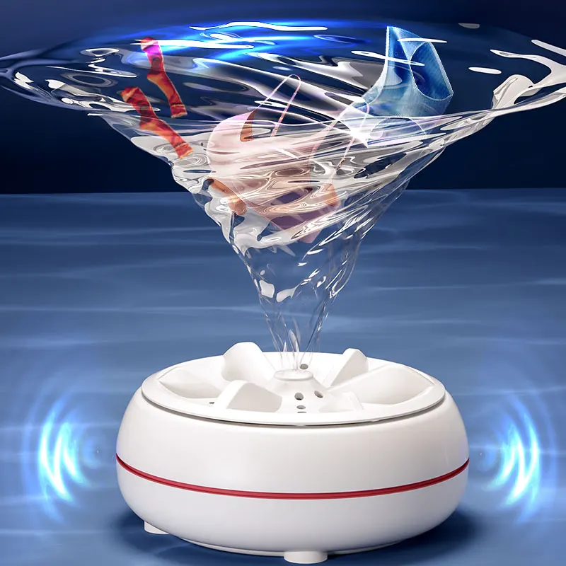 Turbo washing machine ultrasonic portable travel foldable washing machine turbo rotating mini washing machine