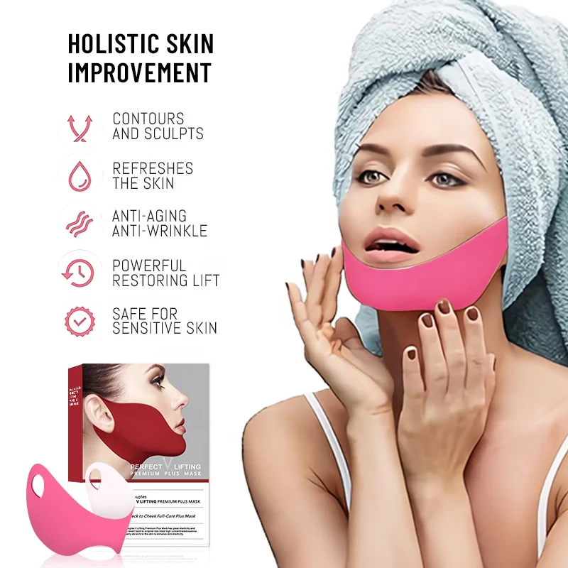 Wholesale korean v line facial mask V Line jelly Face slim Lifting Band face lifting bandage Facial mask